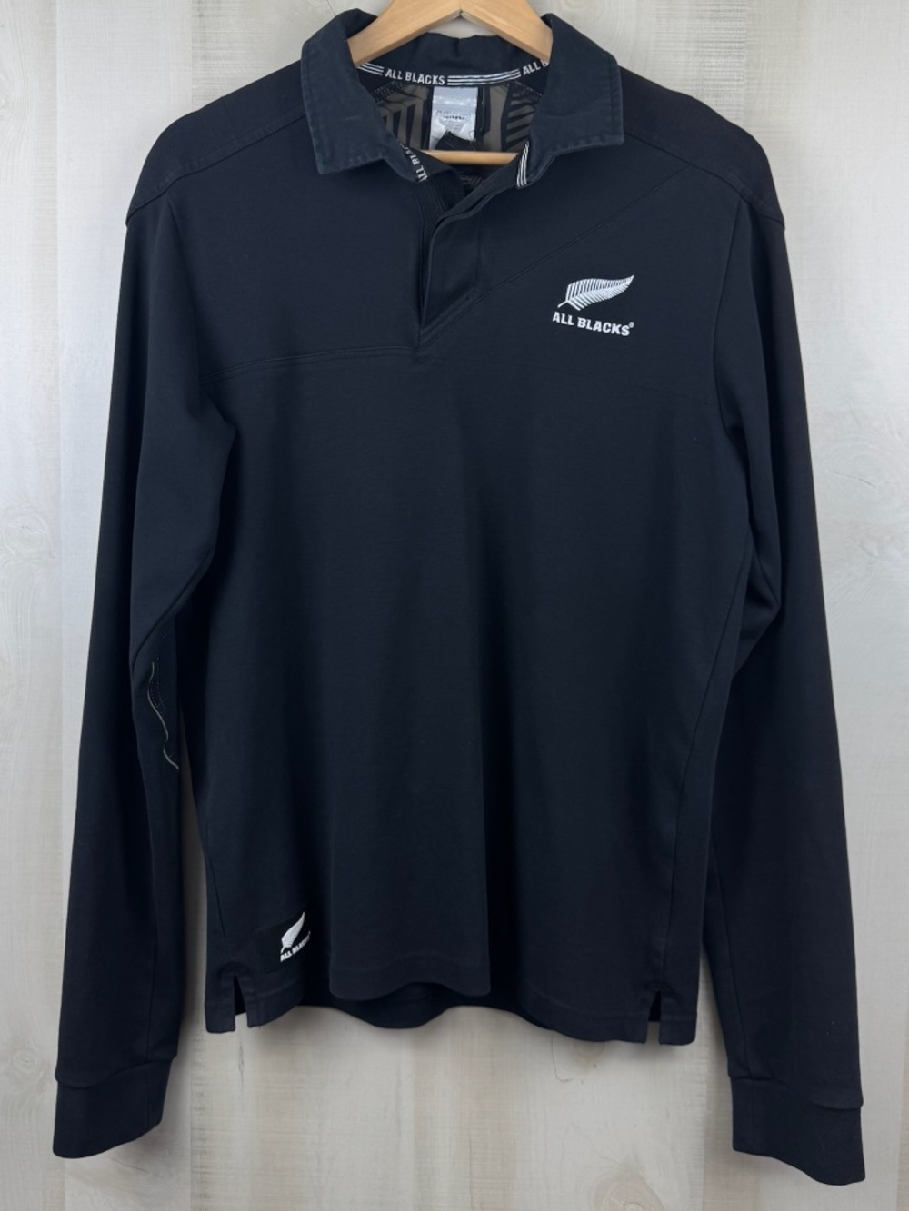 Adidas Y2K Men’s New Zealand All Blacks Long Sleeve Rugby Jersey Shirt Medium